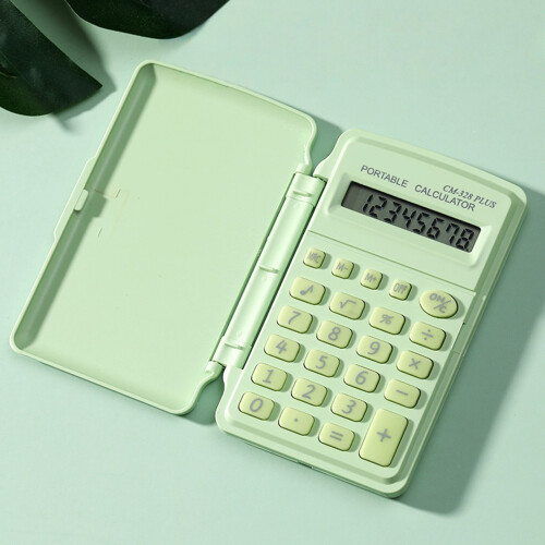 Calculatrice scientifique de poche, couvercle de-Blanc 1