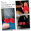 Boxing bandages for men Pure cotton red 2
