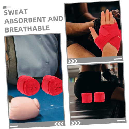 Boxing bandages for men Pure cotton red 1
