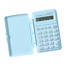 Student Friendly Lid Mini Calculator In Pastel Color With-Blue