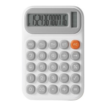 Hochwertiger, ergonomischer Taschenrechner mit Solar- und-grau