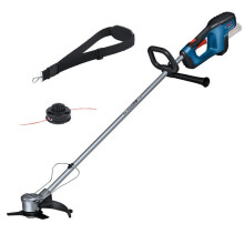 Bosch Professional 18V System Cordless Brushcutter GFR 18V-23 (brushless Motor, Cutting Diameter of 23 cm, incl. 1 x Spool Assembly, 1 x Shoulder