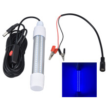 Vodní návnada: 12V LED ponorná lampa s 360stupňovým úhlem paprsku pro noční rybářské dobrodružství, podvodní rybářské světlo láká