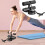 Adjustable Resistance Band Suction Cup AB Exercise Auxiliary, Abdominal Training Aids Black 2