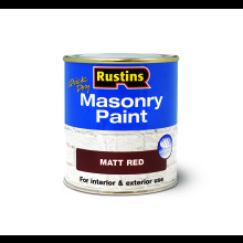 Rustins MASPR500 Quick Dry Masonry Paint Red 500ml