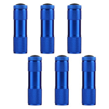 Superhelle 9-LED-Lampen in Mini-Taschenlampen (Großpackung), rote LED-Taschenlampe aus Aluminium mit rutschfestem Griff für Camping und andere