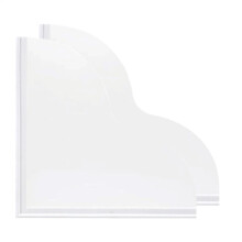 Shower Splash Guards, 2 x Silicone Bathtub Water Protectors, 24 x 24 cm