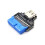 Snelle USB 3.2 Gen1 19-pins naar type C-adapter die 5 Gbps 7