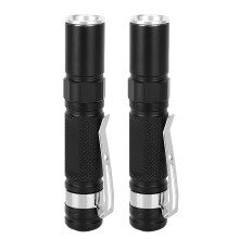 Mini torcia a LED con messa a fuoco regolabile e zoom, torcia tattica a LED con design antiscivolo, torcia tascabile per attività all'aperto,