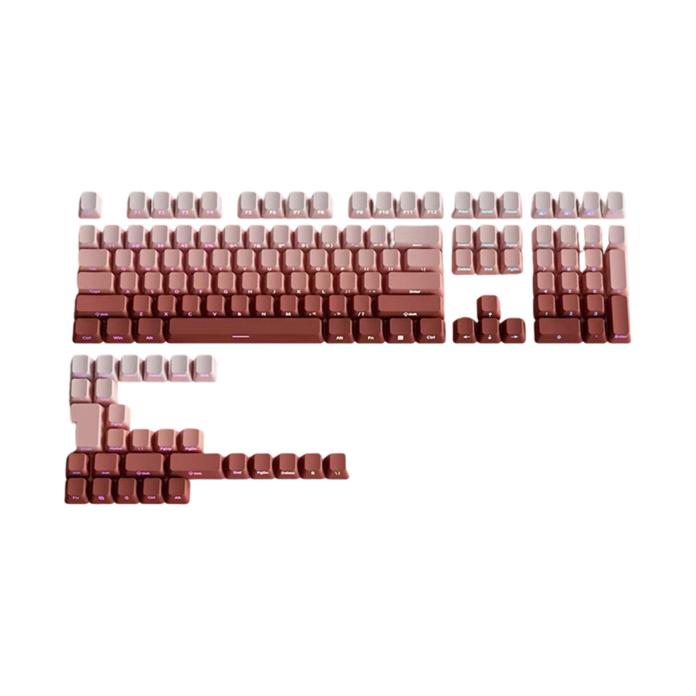 133 Keys Gradation Keycaps Pbt Side Printed-Bl Ush St Yle 7704000523110