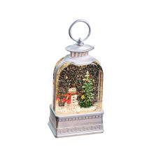 Light Up Musical Box Christmas Snow Globe Ornament For Home Decoration, Xmas Music Box For Cafes And Weddings, Living Room
