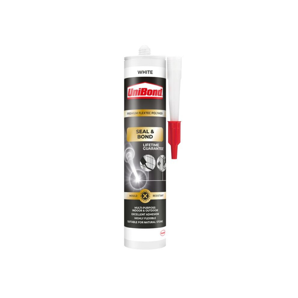 Unibond Seal & Bond Sealant Cartridge Adhesive 389G White