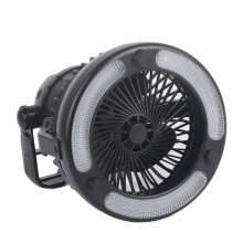 Batterijgevoede noodventilator met LED-verlichting voor orkanen, draagbare LED-lantaarn, veelzijdige ventilator met verlichting, krachtige ventilator