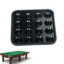 Billiard Table Ball Tray  ABS Billiard Ball Carry Tray  16 Hole Pool Ball Tray, Billiard Ball Holder, Snooker Ball Storage Tray Black