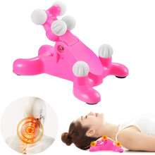 Cervical Neck Traction Massage Device, Silicone Massage Ball for Neck Pain Relief