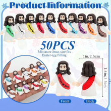 50 Miniature Jesus Statues, Religious Figure Figurines, Miniature Holiday Gifts