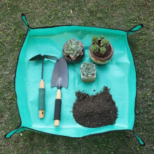 2er-Pack faltbare, wasserdichte Gartenmatten aus Polyethylen für Pflanzen, Blumentöpfe und Pflanzgefäße
