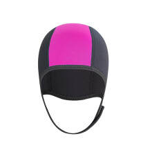 Neoprene Diving Hood Thermal For Scuba, Chin Straps, Red
