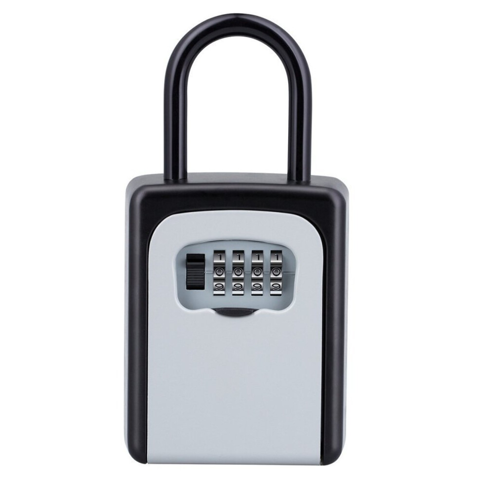 Key Lock Box, High Security Storage Solution With 4 Digit Combination Lock, Weather Resistant Zinc Alloy Construction For Multiple Key Safekeeping 9554910079324