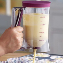 Manuelle Nudelmaschine, Teigportionierer, Backwerkzeug, 900 ml Fassungsvermögen, Krug für Pfannkuchen, Muffins, Cupcakes