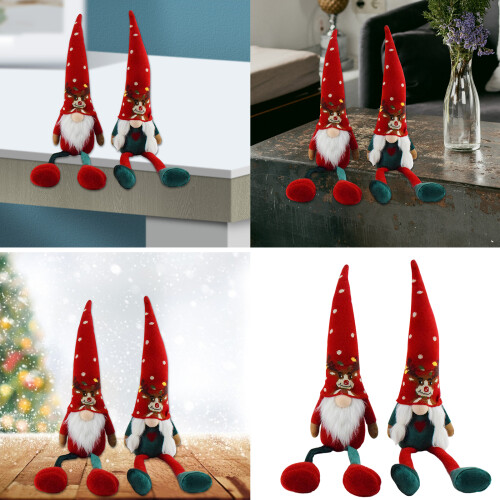 Einzigartige gestrickte Zwergenfigur, weihnachtliche-   Männlich 2
