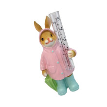 Rain gauge made of synthetic resin, for outdoor use, garden ornaments with glass irrigation, measuring tool for rainfall tracking. Ref: 3717