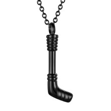 Human Memorial Locket Golf Club Pendant Ashes-black no oil