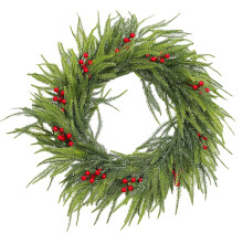 Greenery Stem for Vase Arrangements and-Red fruit garland 55
