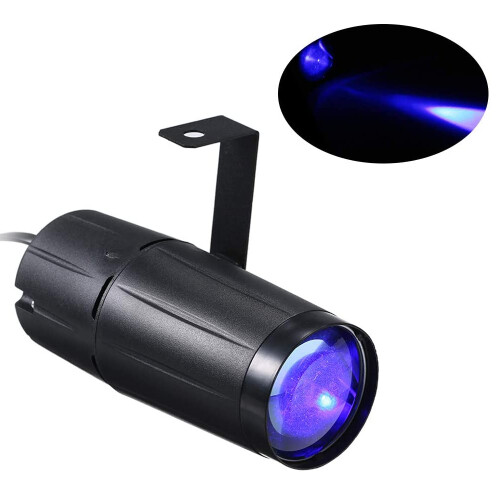 Μίνι φως LED με δέσμη Pinspot, φώτα μπάλας ντίσκο με ελαφρύ πλαστικό κέλυφος για 1