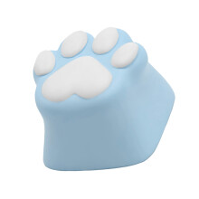Kleurrijke hars Kitten Claw Keycap voor mechanische-Blauw en wit