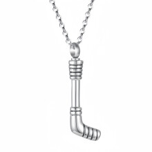 Golf Club Memorial Necklace Urn Locket Pet-Steel color oiled