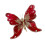 Handmade Hanging Adornment Artificial Butterfly Shaped-Red 1