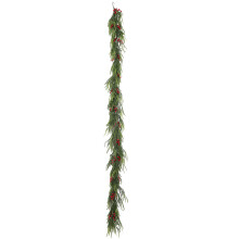 Faux Greenery Stem for Vases Wreath Artificial-Red fruit 2.7m