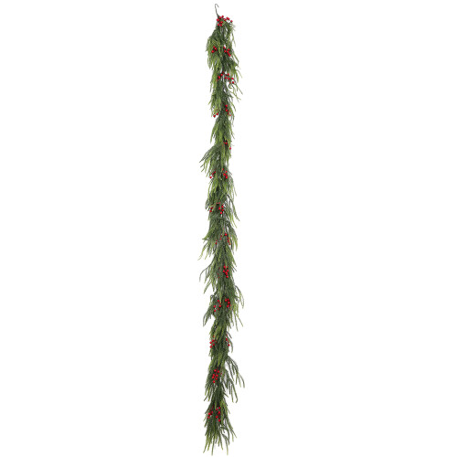 Faux Greenery Stem for Vases Wreath Artificial-Red fruit 2.7m
