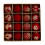 16Pcs Christmas Tree Baubles Shatterproof Hanging-Burgundy 1