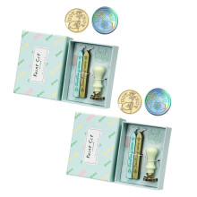 2 Box Leaves Wax Seal Stamp Set with Wax Seal-give you a rose