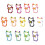 15Pcs Cats Shaped Keyring Clip Keychain Decoration Accessory-9 2