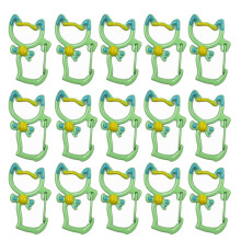 15Pcs Cats Shaped Lobster Clasp Keychain Hook Lanyard Spring-12