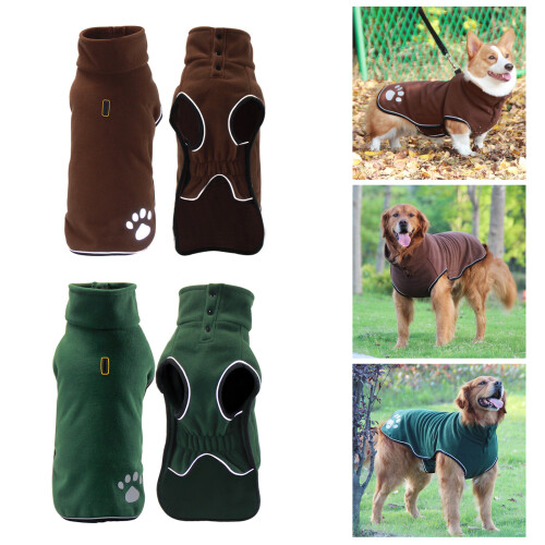 Winter Coat Dog Coat Comfortable Durability-Dark Green M 2