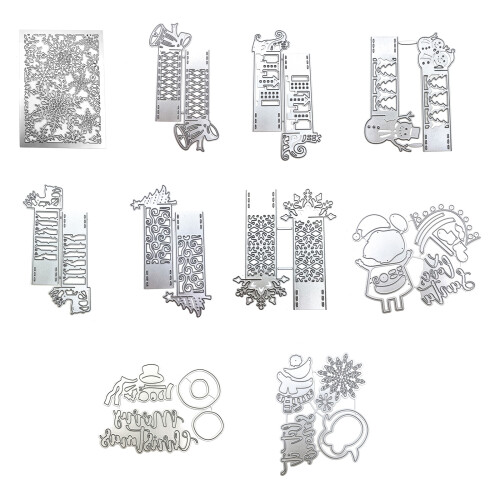 5 Pcs Snowflake Die Cuts Christmas Cutting Dies for-JAM1085 1