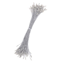Pack of 100 Elegant Ornament Hanger Ribbons-Silver