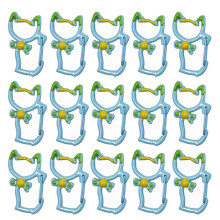 Cats Shaped Lobster Clasps Hook for Keychain Accessory Metal-10