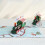 Delicate 3D Christmas Popup Greeting Cards With Envelopes For 7