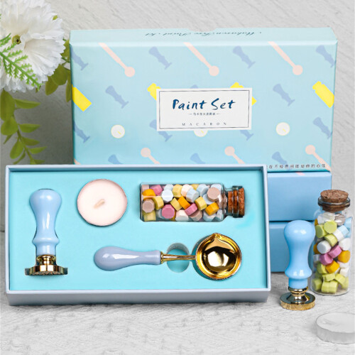 Seal Stamp Set Including Seal Beads Melting Spoon-gift bag 2