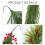 Faux Greenery Stem for Vases Wreath Artificial-Red fruit 2.7m 5
