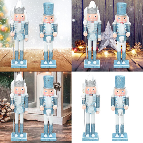 Christmas Wood Nutcrackers Soldier Figurine for-drumming 2