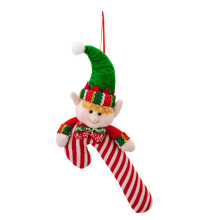 Candy Cane Elf Doll hangend beeldje voor-Herenstijl