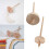 Professional Wood Hardwood Drop Spindle Top-Engraved pattern 4
