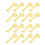 16Pcs Adjustable Yarn Guide Finger Holder Guide Crochet-Yellow 1