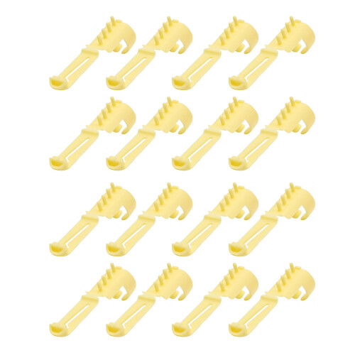 16Pcs Adjustable Yarn Guide Finger Holder Guide Crochet-Yellow